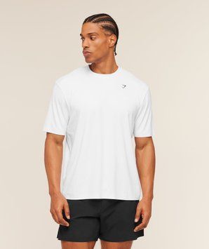 Футболка Gymshark &laquo;Evolve&raquo; &mdash; колір: Білий &mdash; Medium A4C4S-WB57-M фото
