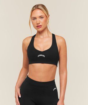 Спортивний бра Gymshark &laquo;Training Campus Cotton&raquo; &mdash; колір: Чорний &mdash; Extra Extra Small B6C5G-BB2J-XXS фото