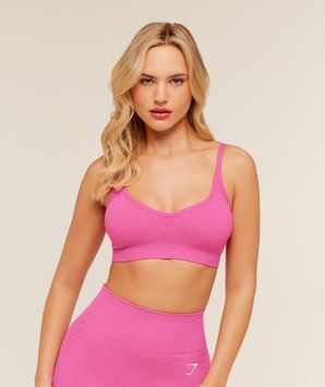 Спортивний бра Gymshark &laquo;Vital - Super-Set Pink/Marl&raquo; &mdash; колір: Рожевий &mdash; Small B5C7S-KDHF-S фото