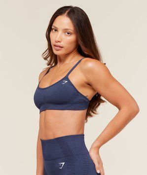Спортивний бра Gymshark &laquo;Vital Seamless Minimal&raquo; &mdash; колір: Синій &mdash; Extra Extra Small B1C5G-UCW7-XXS фото