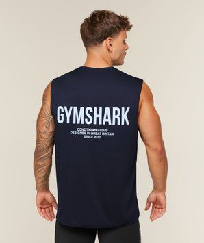 Майка Gymshark &laquo;Conditioning Club&raquo; &mdash; колір: Синій &mdash; Large A2B4U-UFLJ-L фото