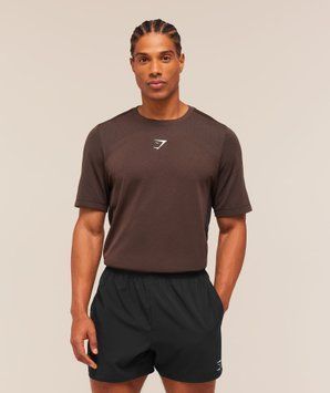Футболка Gymshark &laquo;Lightweight Seamless&raquo; &mdash; колір: Коричневий &mdash; Extra Extra Large A2C7M-NDK1-XXL фото