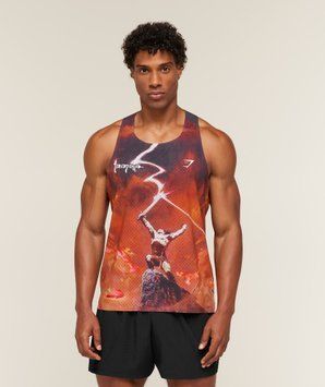 Майка Gymshark &laquo;x Frazetta x Run Club&raquo; &mdash; колір: Червоний &mdash; Extra Small A5B4P-BDCR-XS фото