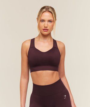 Спортивне бра Gymshark Lightweight High Support Sports Bra - Cherry Purple &mdash; Large B2A6W-PCDS-L фото