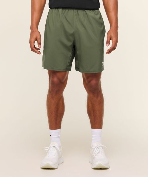 Шорти Gymshark &laquo;Arrival 7"&raquo; &mdash; колір: Зелений &mdash; Extra Small A2A1L-EBF1-XS фото