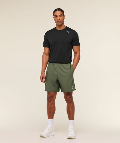 Шорти Gymshark &laquo;Arrival 7"&raquo; &mdash; колір: Зелений &mdash; Extra Small A2A1L-EBF1-XS фото