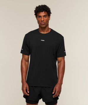 Футболка Gymshark &laquo;Running Boxy&raquo; &mdash; колір: Чорний &mdash; Large A5C2L-BB2J-L фото