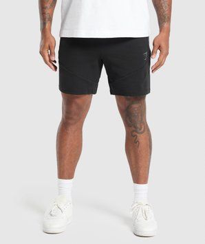 Шорти Gymshark &laquo;Interlock Tech 6"&raquo; &mdash; колір: Чорний &mdash; Extra Small A1C3L-BB2J-XS фото