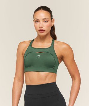 Спортивне бра Gymshark Alpha High Support Sports Bra - Earth Green &mdash; Medium B9A7J-EDJW-M фото
