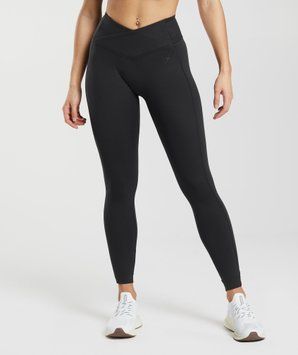Легінси Gymshark &laquo;Crossover&raquo; &mdash; колір: Чорний &mdash; Extra Extra Small B4A8U-BBBB-XXS фото