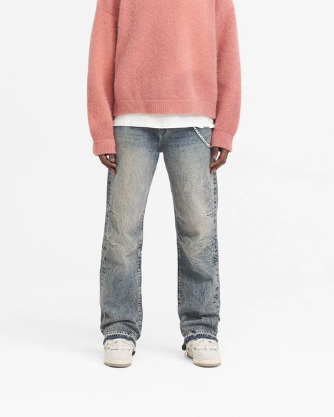 Джинси Represent R2 Stepped Hem Denim &mdash; Mid синій &mdash; 28 / Mid синій 5056680032751 фото