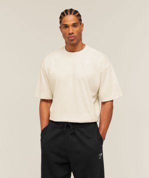 Футболка Gymshark &laquo;Crest Oversized&raquo; &mdash; колір: Різнокольоровий &mdash; Medium A4C5A-NDLF-M фото