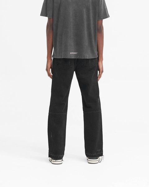 Джинси Represent R2 Stepped Hem Denim &mdash; Off чорний &mdash; 28 / Off чорний 5056680032669 фото
