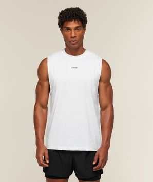 Майка Gymshark &laquo;Running Boxy&raquo; &mdash; колір: Білий &mdash; Medium A5C2V-WB57-M фото