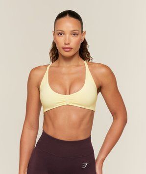 Спортивне бра Gymshark Relay Seamless Light Support Sports Bra - Butter Yellow &mdash; Extra Extra Large B5C9R-YBZ5-XXL фото