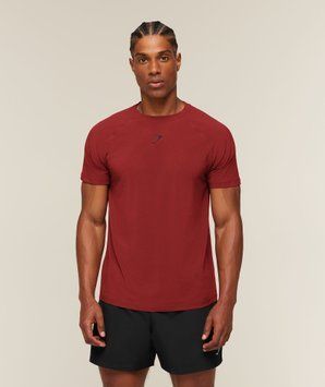 Футболка Gymshark Ultra Light Performance T-Shirt - Sets Red &mdash; Small A5C1Z-RB12-S фото