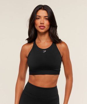 Спортивний бра Gymshark &laquo;High Coverage High Support&raquo; &mdash; колір: Чорний &mdash; Extra Extra Small B4C1Z-BB2J-XXS фото