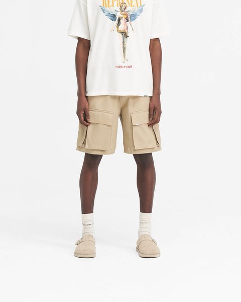 Шорти Represent Baggy Cotton Cargo Short &mdash; Sandstone &mdash; XS / Sandstone 5056680034717 фото