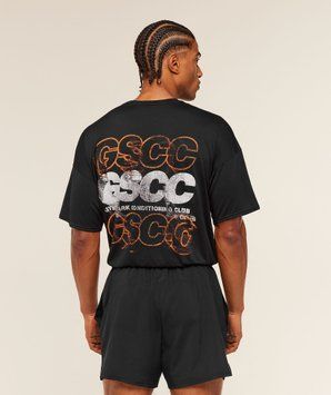 Футболка Gymshark &laquo;GSCC Graphic&raquo; &mdash; колір: Чорний &mdash; Small A4C8E-BB2J-S фото