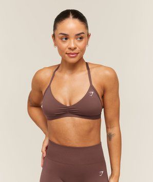 Спортивний бра Gymshark &laquo;Minimal 2.0&raquo; &mdash; колір: Коричневий &mdash; Extra Small B6C4B-NDJ1-XS фото