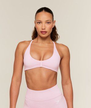 Спортивне бра Gymshark Relay Seamless Light Support Sports Bra - Haze Pink &mdash; Extra Small B5C9R-KDNB-XS фото