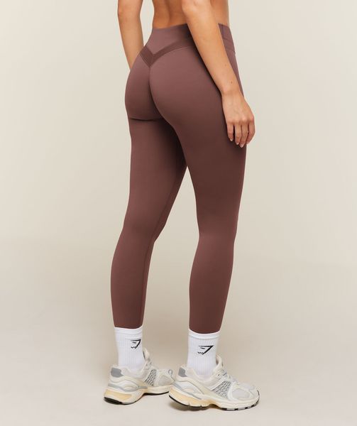 Легінси Gymshark Whitney Mid-Rise Leggings - Espresso Brown &mdash; Extra Extra Large B6B2A-NDJ1-XXL фото
