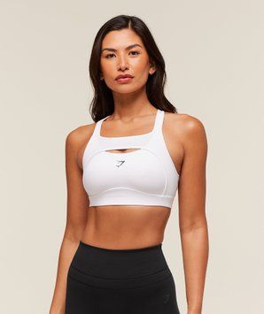 Спортивний бра Gymshark &laquo;Alpha High Support&raquo; &mdash; колір: Білий &mdash; Extra Small B9A7J-WB57-XS фото