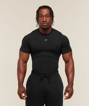 Футболка Gymshark Super Soft Muscle Tee - Black &mdash; Medium A5C8P-BB2J-M фото