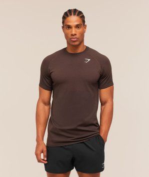 Футболка Gymshark Vital Seamless T-Shirt - Walnut Brown/Espresso Brown &mdash; Extra Extra Large A2B5P-NDK9-XXL фото