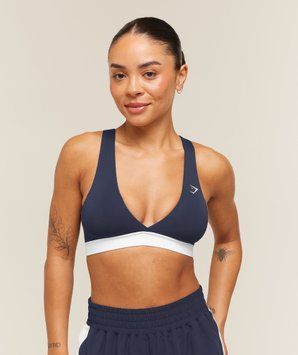 Спортивний бра Gymshark &laquo;Everyday Seamless Contrast&raquo; &mdash; колір: Синій &mdash; Large B6C5W-UCTN-L фото