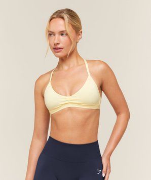 Спортивний бра Gymshark &laquo;Minimal 2.0&raquo; &mdash; колір: Жовтий &mdash; Large B6C4B-YBZ5-L фото