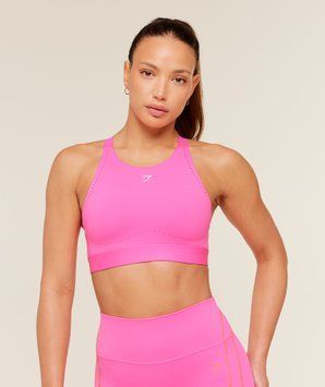Спортивний бра Gymshark &laquo;High Coverage High Support&raquo; &mdash; колір: Рожевий &mdash; Extra Extra Large B4C1Z-KDFY-XXL фото