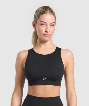 Спортивне бра Gymshark Gymshark Mesh Back Sports Bra - Black &mdash; Extra Small B3B3Y-BB2J-XS фото